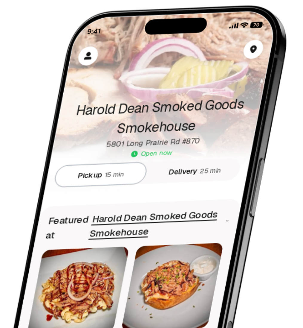 Harold Dean Smoked Goods Smokehouse app preview